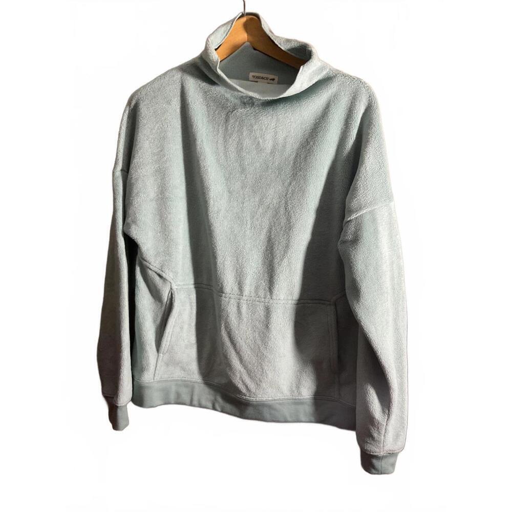 Toad & Co Cozy Mint Green Fleece Pullover Sweatshirt Medium